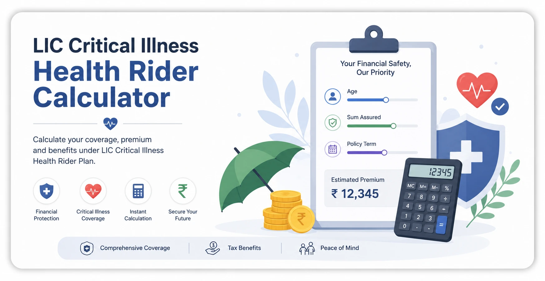 LIC Critical Illness Health Rider Calculator