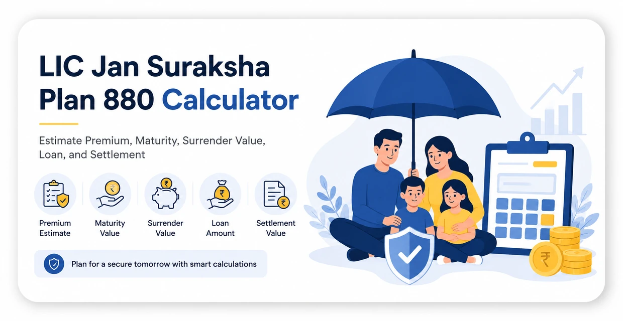 LIC Jan Suraksha Plan 880 Calculator