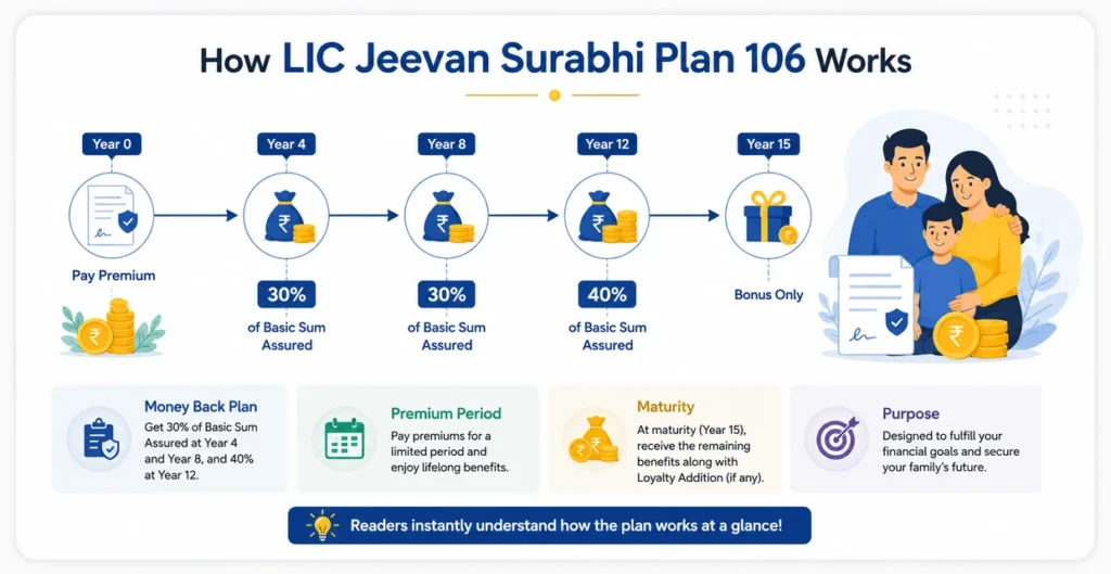 How LIC Jeevan Surabhi Plan 106 Works