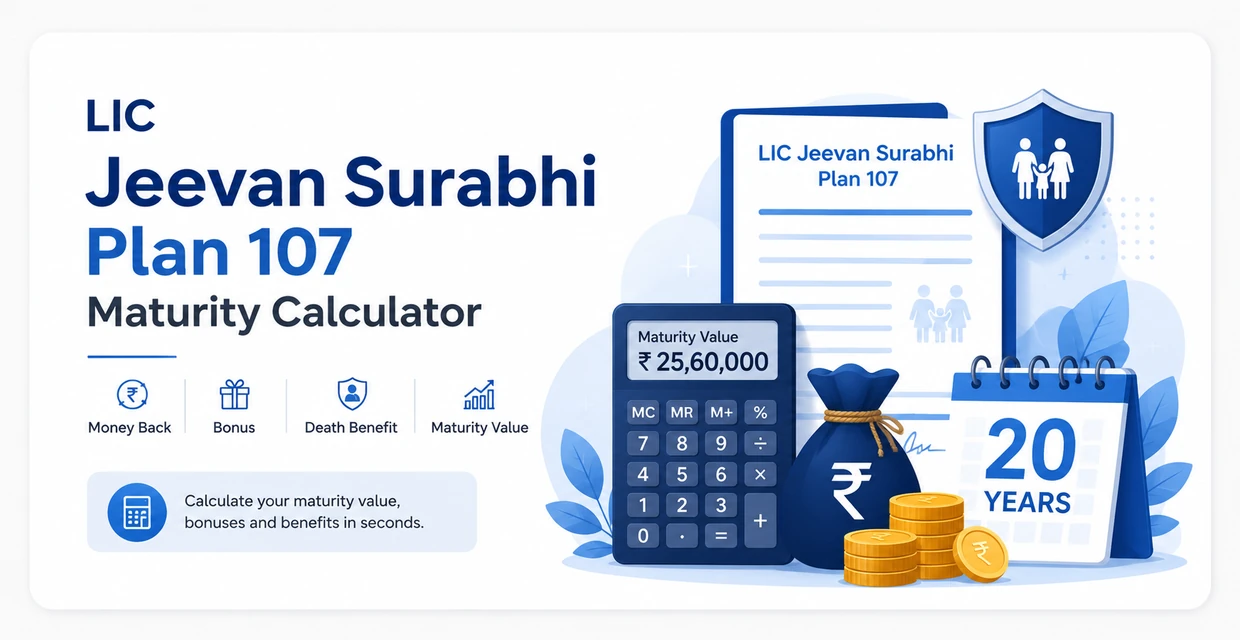 LIC Jeevan Surabhi Plan 107 Maturity Calculator