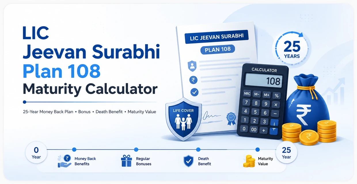 LIC Jeevan Surabhi Plan 108 Maturity Calculator