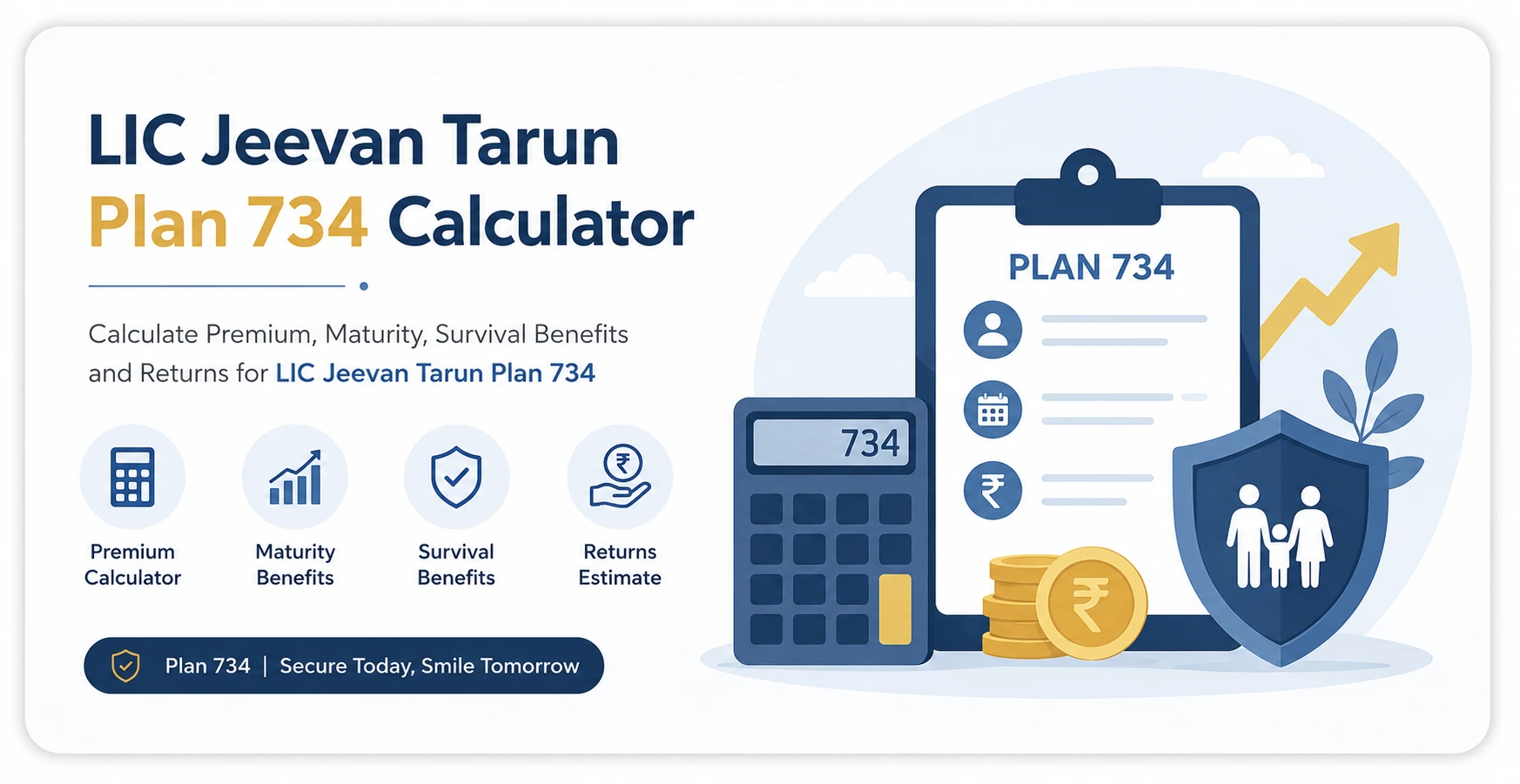 LIC Jeevan Tarun Plan 734 Calculator