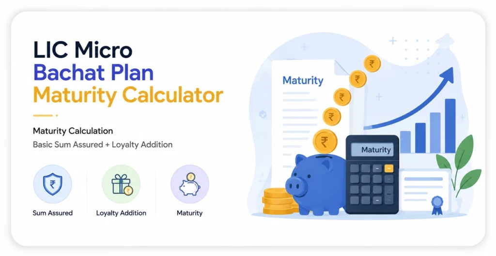 LIC Micro Bachat Plan Maturity Calculator