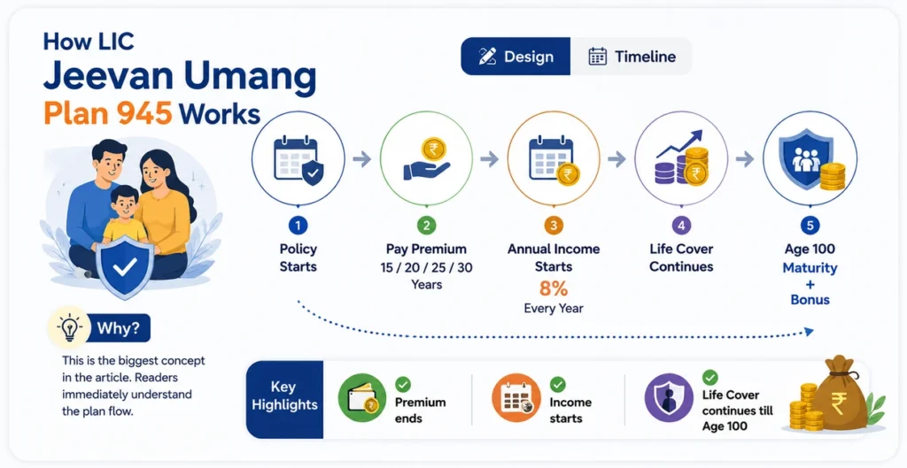 How LIC Jeevan Umang Plan 945 Works
