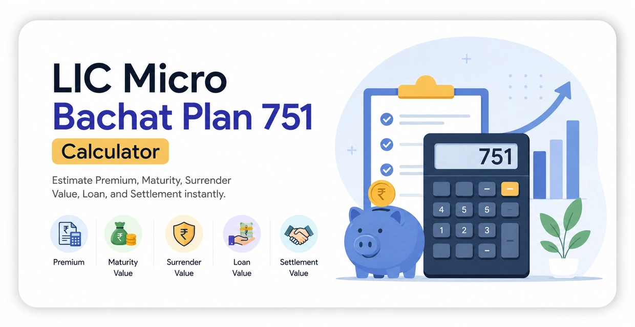 LIC Micro Bachat Plan 751 Calculator