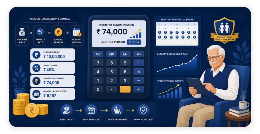 LIC Pension Plan Real Calculation Example