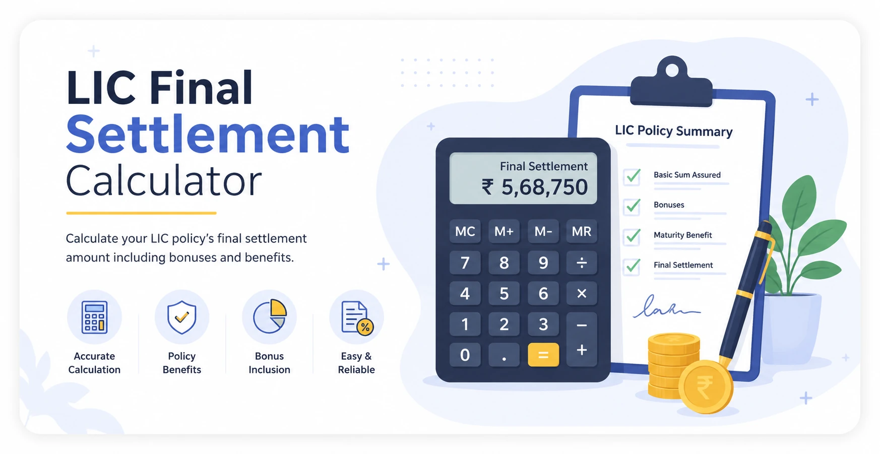 LIC Final Settlement Calculator