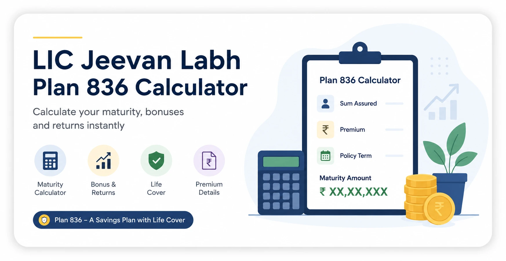 LIC Jeevan Labh Plan 836 Calculator