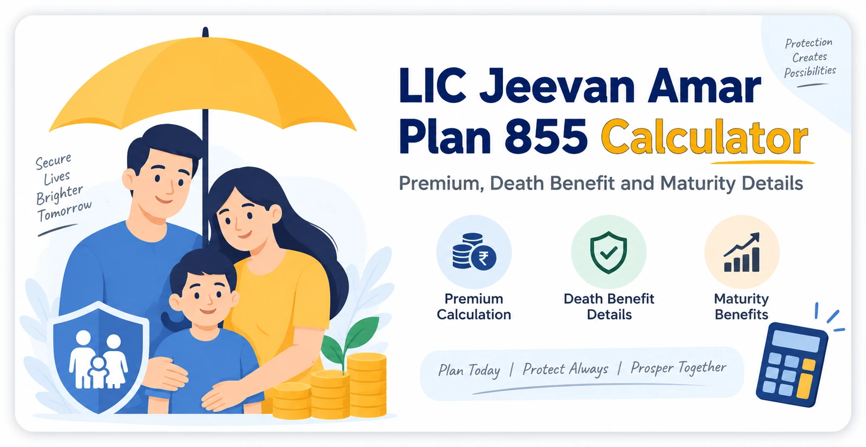 LIC Jeevan Amar Plan 855 Calculator: Premium, Death Benefit and Maturity Details