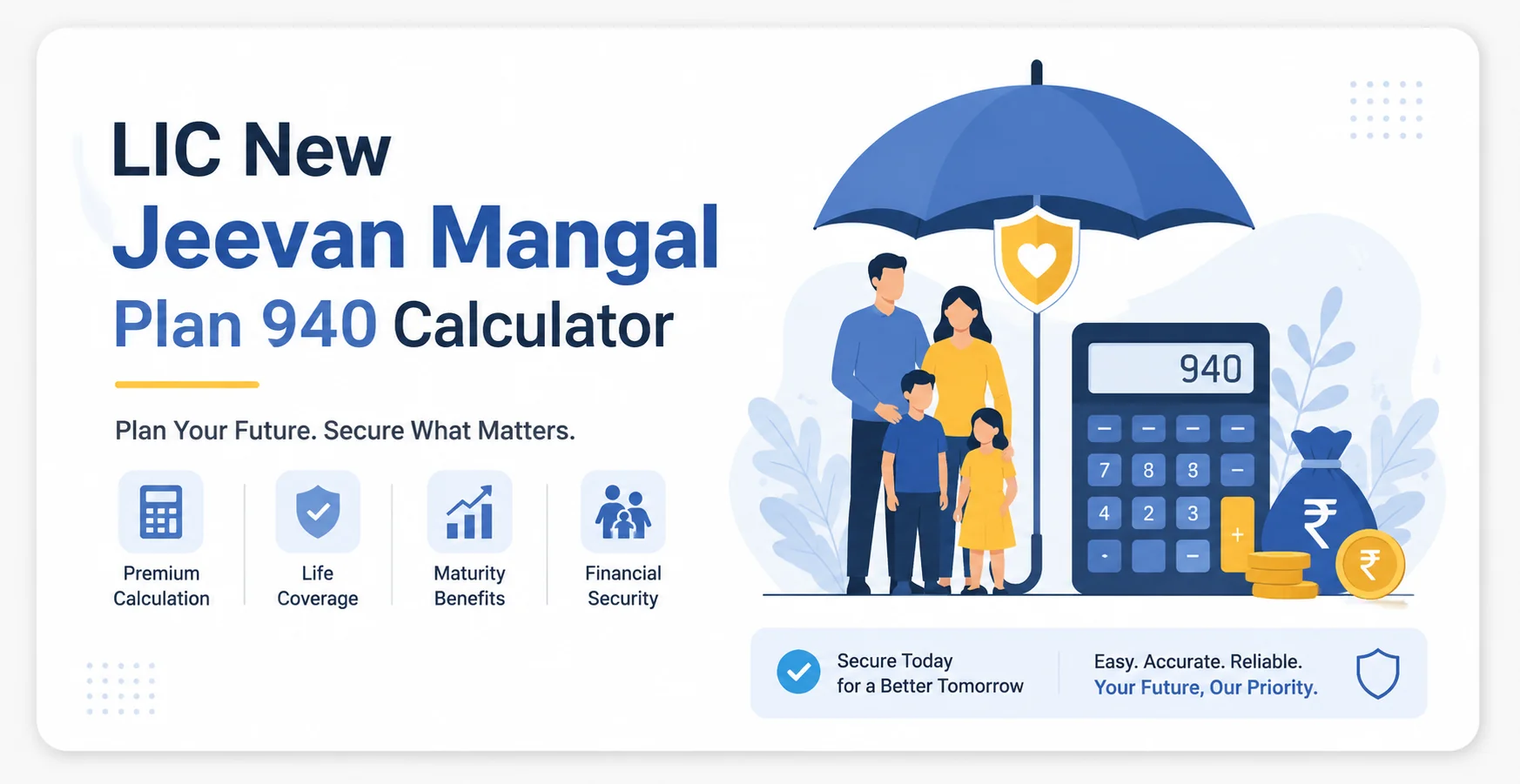 LIC New Jeevan Mangal Plan 940 Calculator