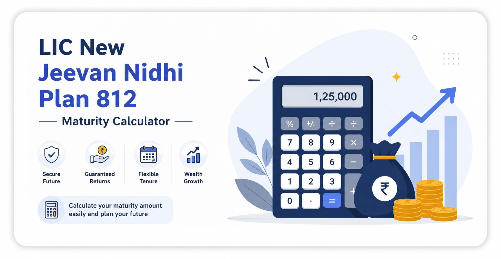 LIC New Jeevan Nidhi Plan 812 Maturity Calculator