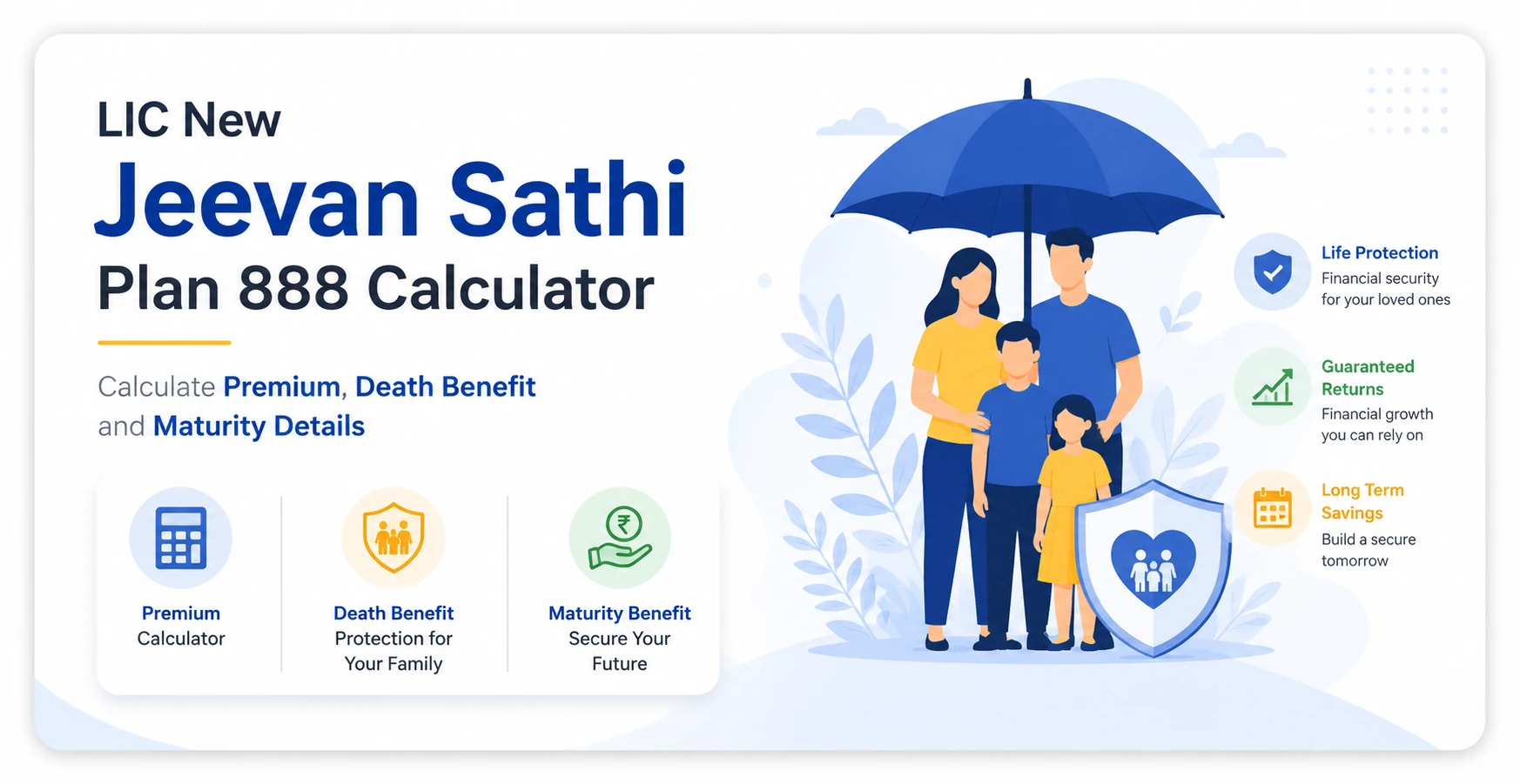 LIC New Jeevan Sathi Plan 888 Calculator