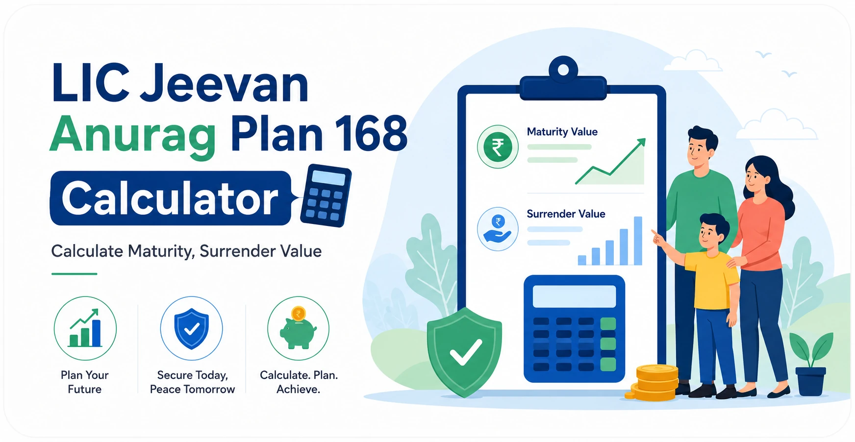 LIC Jeevan Anurag Plan 168 Calculator