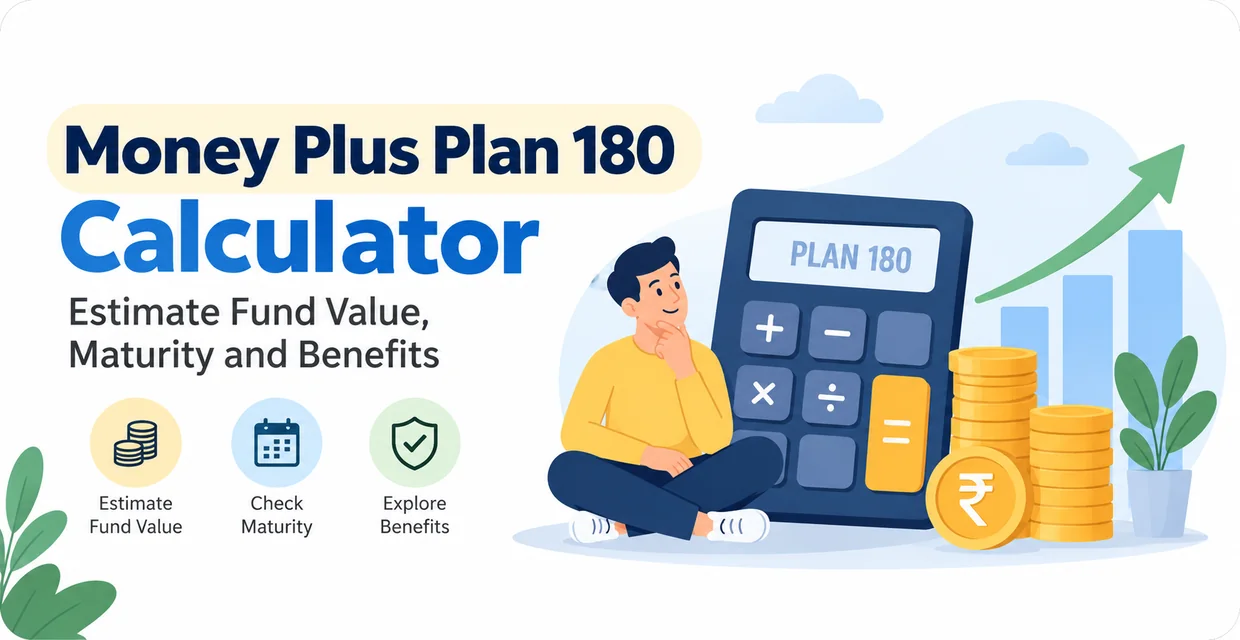 LIC Money Plus Plan 180 Calculator – Estimate Fund Value, Maturity and Benefits
